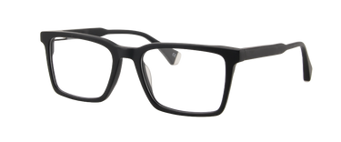 Men Cristal Eyeglasses: Bestman - Matte Black SpecSMART Eye Clinic (Diagonal View)